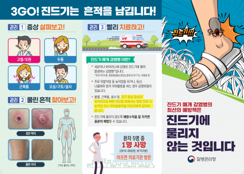 2023년 진드기 매개 감염병 예방 홍보 리플릿(야외활동인용)