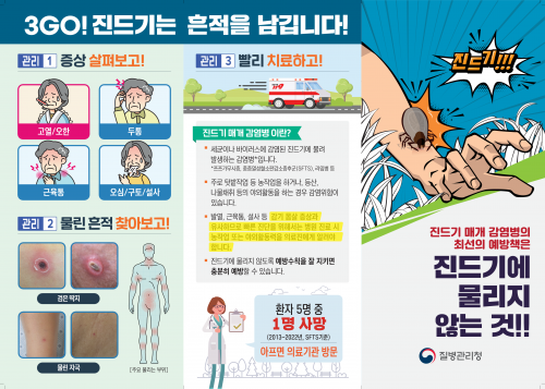 2023년 진드기 매개 감염병 예방 홍보 리플릿(농업인용)